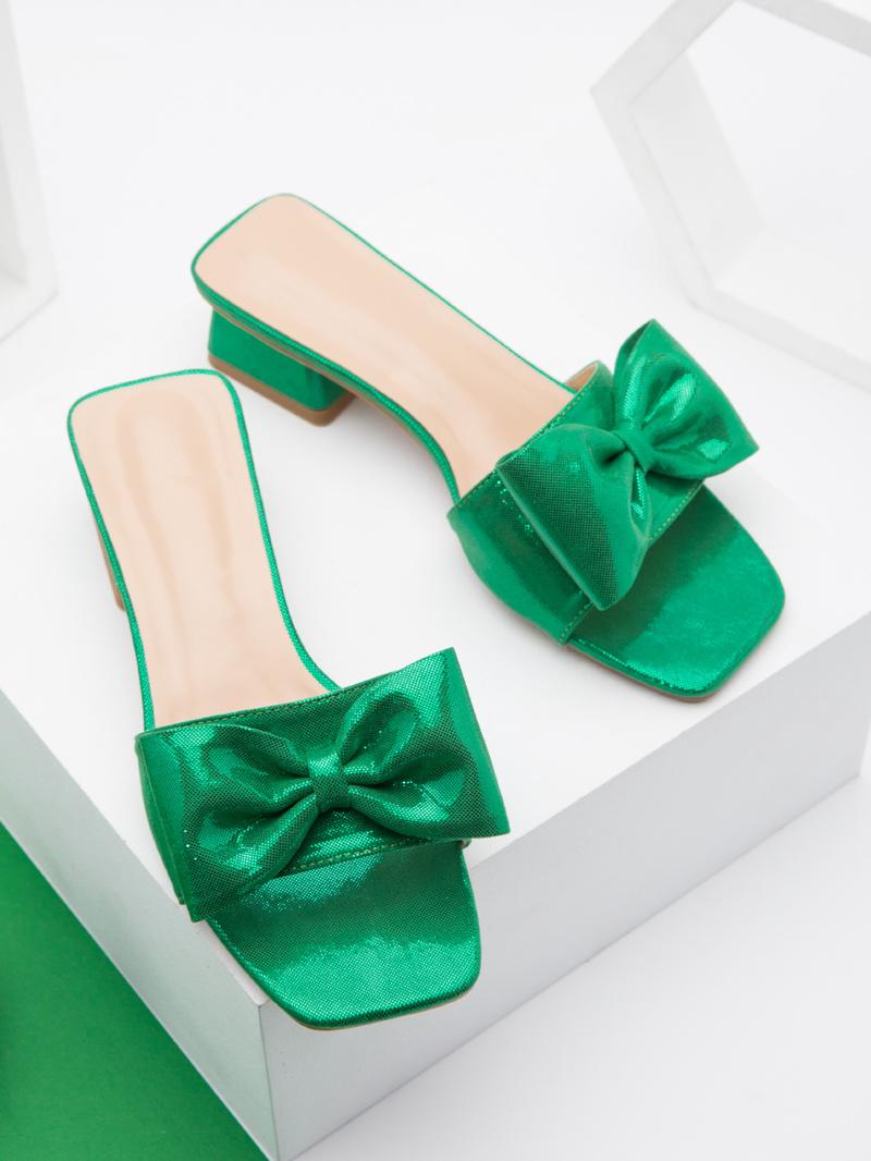 

Dress Shoes Fashion Ladies And Sandals Italian Wonen For Party Plus Size 37-43 Heel 2022 Water Drop Rhinestone FlowerDress DressDress, Green