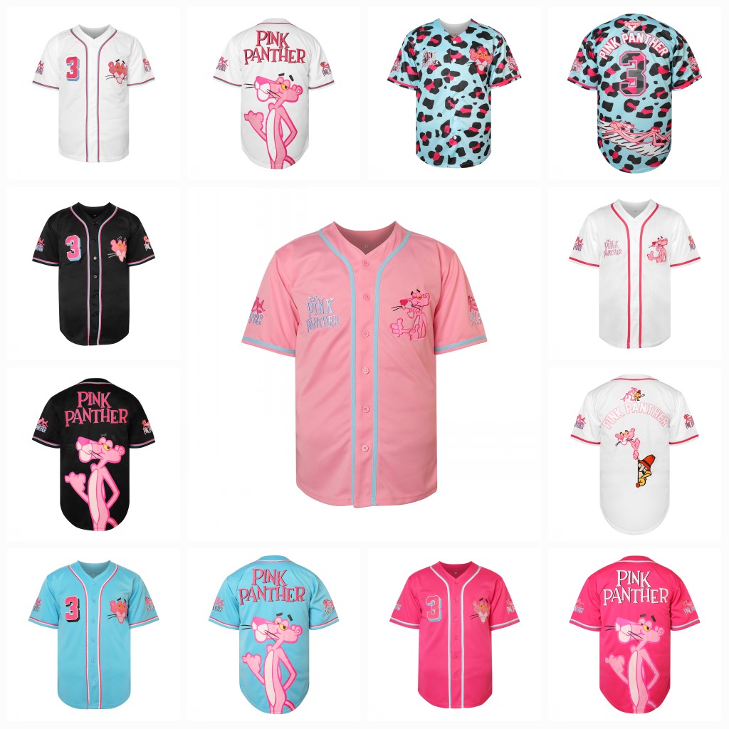 

Pink Panther #3 Miami Movie Baseball Jersey Basketball Jersey Stitched, As pic