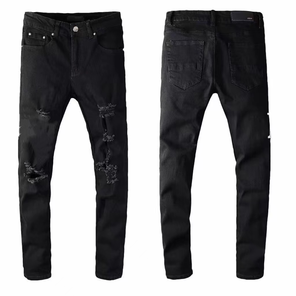 

Designer men jeans hip-hop fashion zipper hole wash pants retro torn fold stitching mens design motorcycle riding cool slim pant sky blue jean for women 28-40 MYQS, No.4