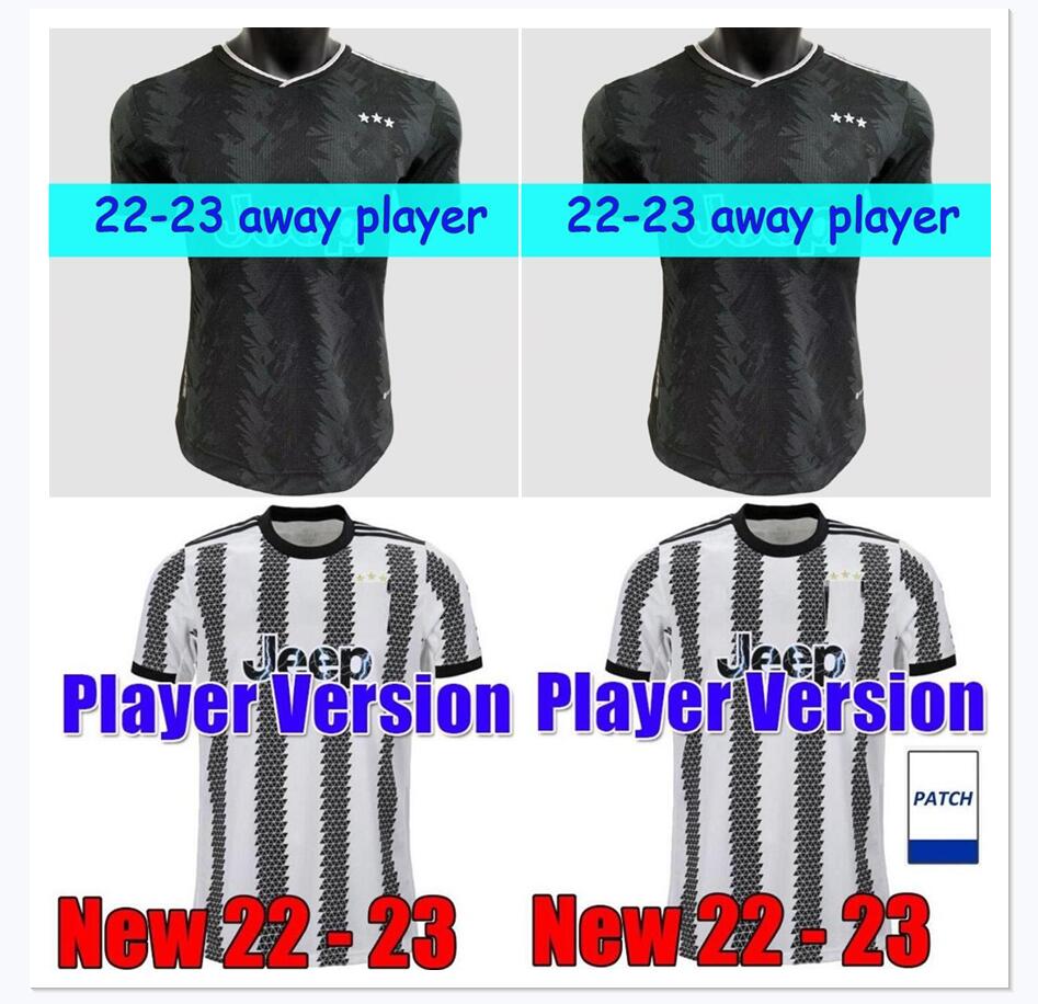 

player version 22 23 POGBA soccer jerseys FOURTH KIT VLAHOVIC 2022 2023 DYBALA MORATA CHIESA McKENNIE LOCATELLI chiellini Men football shirts, Black