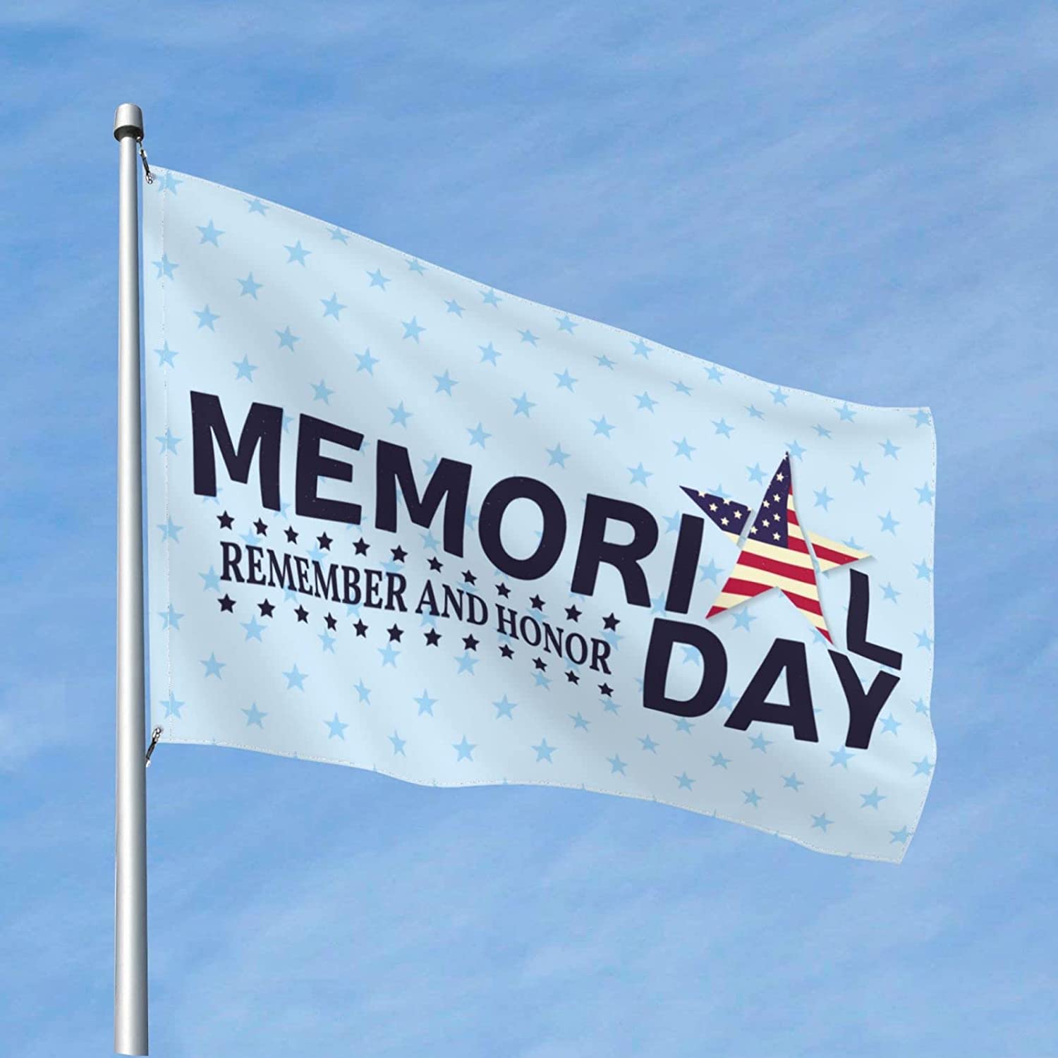

Memorial Day Flag 3x5 Ft Premium Waterproof Banner With Brass Grommets For Outdoor Indoor Yard Decoration