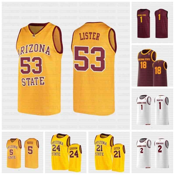 

Sj98 C202 Arizona State Sun Devils Gold College Basketball Jersey 0 Holland Woods 1 Remy Martin 4 Kimani Lawrence 5 Eddie House Verge Jr. Harden, Yellow2 mens s-3xl