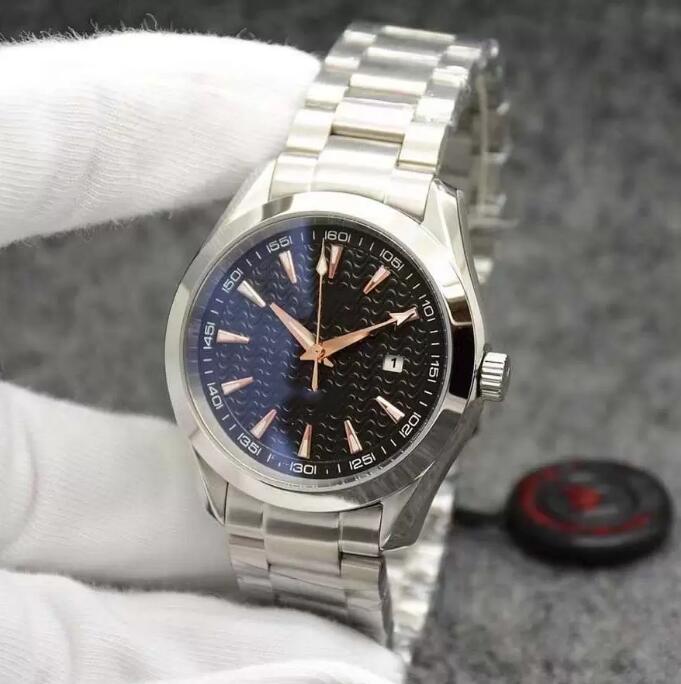 

Black Dial AQUA TERRA 150M Limited Watch 41mm Quartz Battery Power Ocean Stainless Steel Sports Sea Mens Watches, Water proof 50m