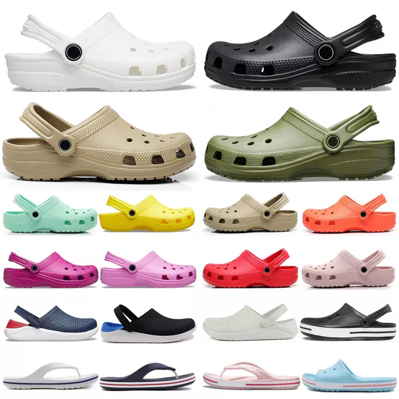 

Men Women Croc Clogs Designer Sandals Slip On Slides Slippers Fashion Beach Waterproof Shoes Mens Classic Nursing Hospital Slip Work Medical Sandal Slide Slipper, Color#24
