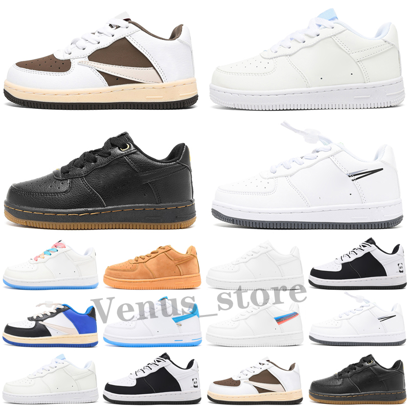 

2022 Kids Classic one Designer Shoes Low Cut Children Buckle Strap Shoe Chassures Enfant Sneakers Leather Trainers Eur26-35, Factory outlet