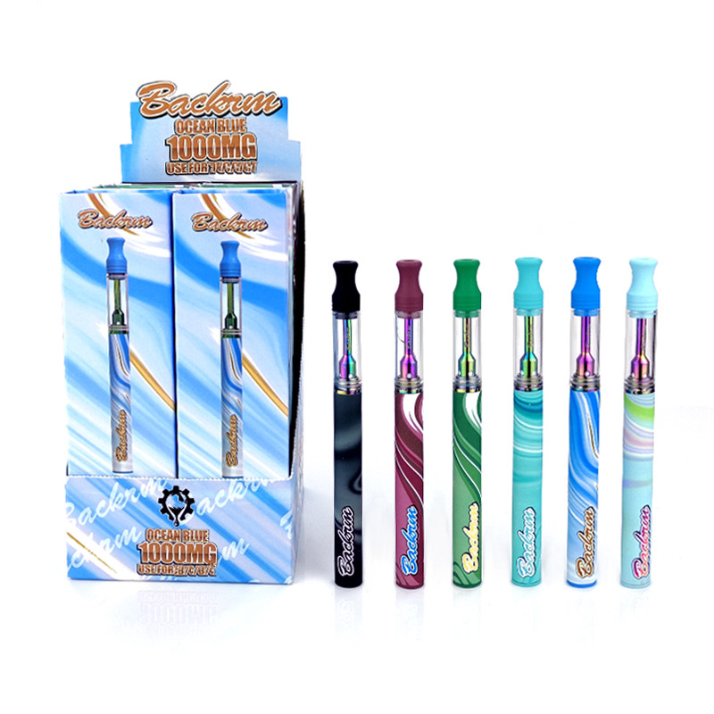 

1000mg Disposable Vape Pen E Cigarette 320mAh Rechargeable Battery 1ml Ceramic Coil Thick Oil Cartridge Cookies KRT Runty Backwoods