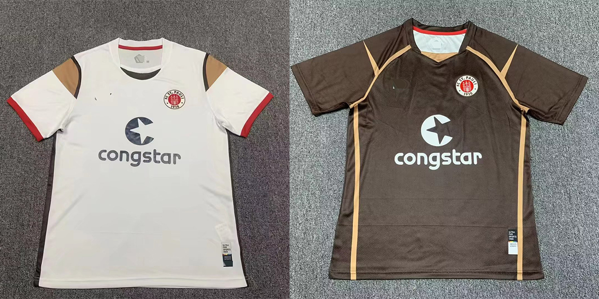 

22-23 FC St. Pauli soccer fans Men's T-Shirts fan edition Polos shirt LOGO embroidery summer outdoor sports football training shirt, No 1