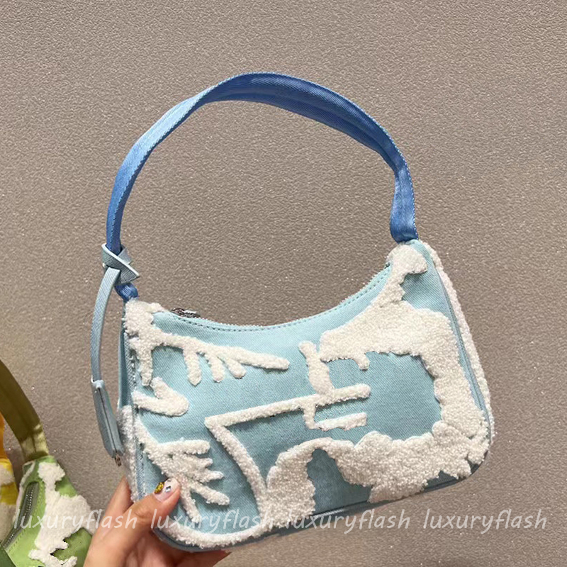 

Summer New Women Designers Totes Hobo Shoulder Bags Floral Embroidery Underarm Bag for Women 2022 Fashion Handbags High Quality Twill Fabric Wholesale, Make up difference