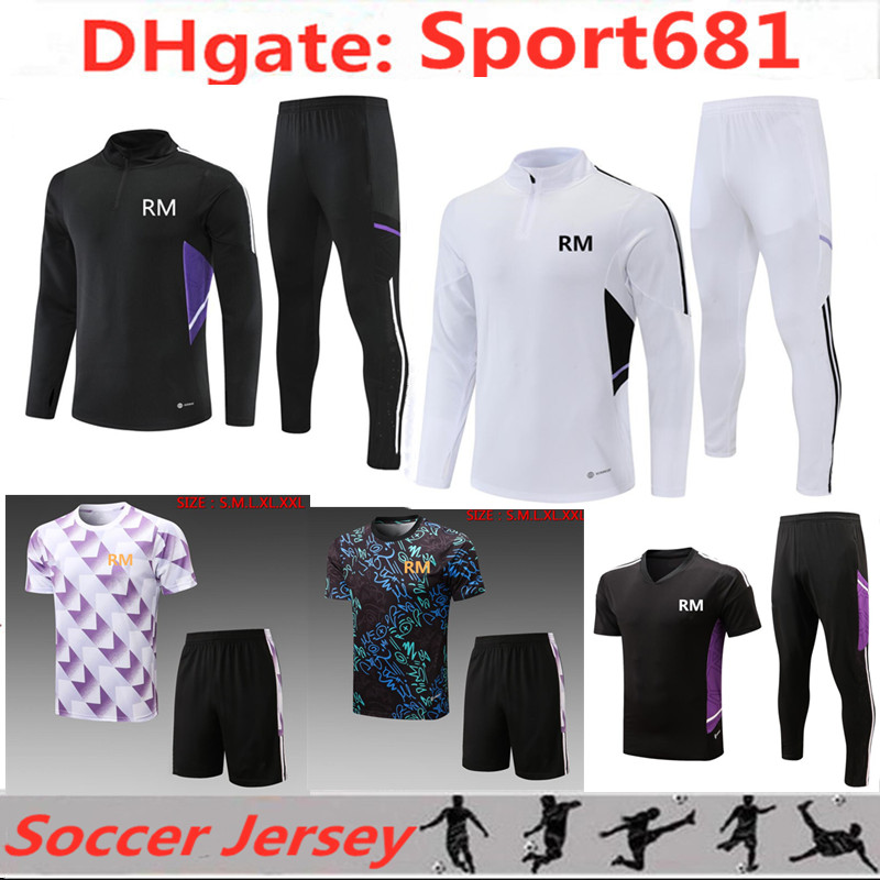 

22 23 BENZEMA MODRIC football training suit soccer tracksuit 2022 2023 RODRGO ASENSIO ALABA MARCELO VALVERDE Polo kits survetement chandal jogging