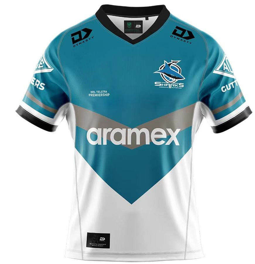 

2022 new CRONULLA-SUTHERLAND SHARKS Rugby Jersey Indigenous shirt Australia maillot de rugby size S-5XL, 2018 away