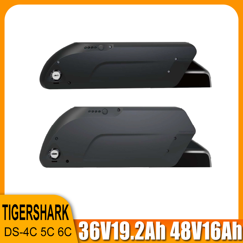 

48v tiger shark batterie quality 16AH e bike battery pack for down tube case type bicycle e-bike Battery A grade 18650 Cells 36v 19.2Ah 12.8Ah