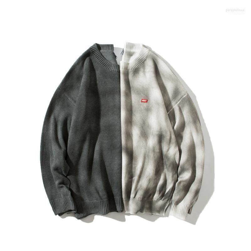 

Autumn Korean VersionOfTheRoundNeck TrendWild LooseOriginal CountryTide Hip HopDyed Sets Of Long-sleeved Casual Sweater Men's Sweaters, Black