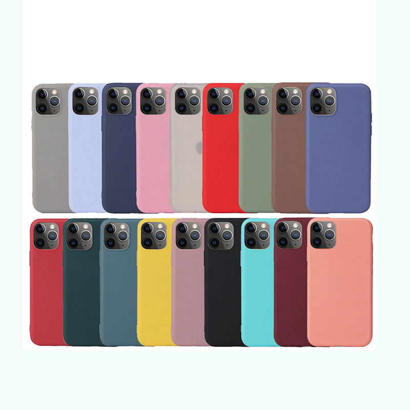 

Cell Phone Cases Color silicone for iPhone 14 13 12 11 mini Pro MAX TPU material soft and comfortable phone case, Pink