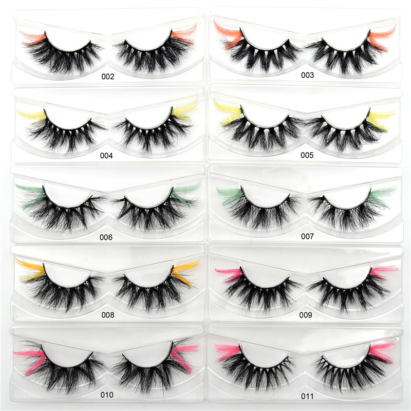 

Mink Lash Color Mink Lashes Cruelty-free 3D False Eyelash Colorful Eyelashes