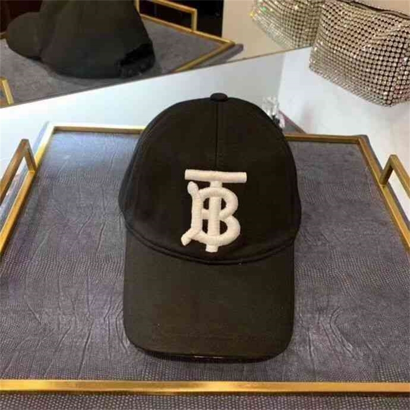 

Ball Cap Burberries Four Designer seasons exquisite embroidery Plaid versatile lovers wide brim letter baseball cap casual black hat shade B92W