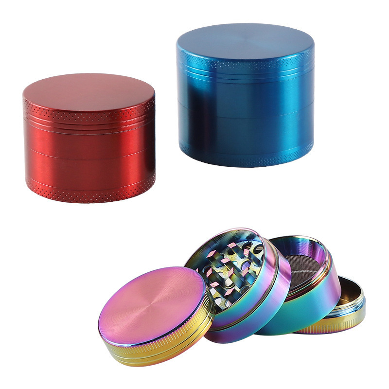 

50mm metal grinder four layer Tobacco Smoking Herb Grinders seven colors zinc alloy