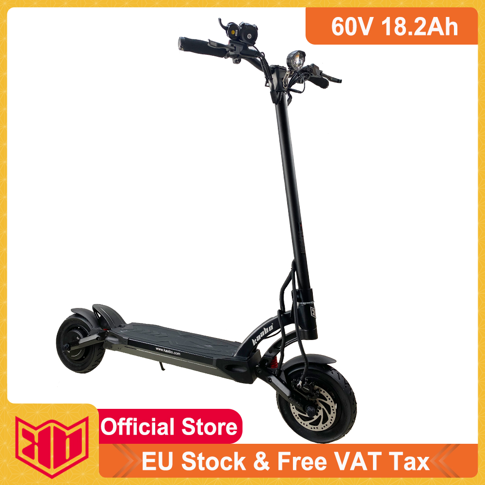 

EU Stock US Stock Kaabo Mantis 10 Electric Scooter 60V 18.2Ah Battery Dual Motor 2000W Full Oil Hydraulic Brake IPX5 Waterproof