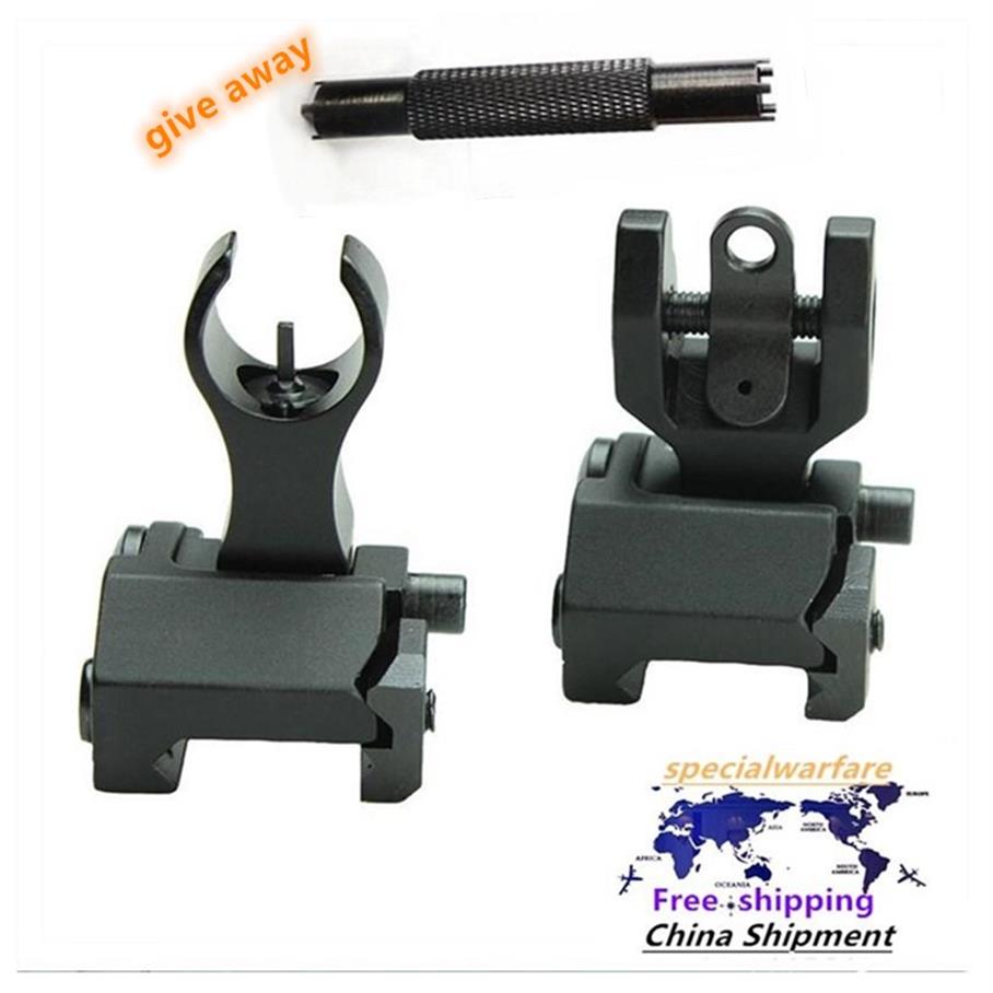 

AR15 Front and Rear Flip up Iron Sights Back-up Iron Sights Factory direct s279n