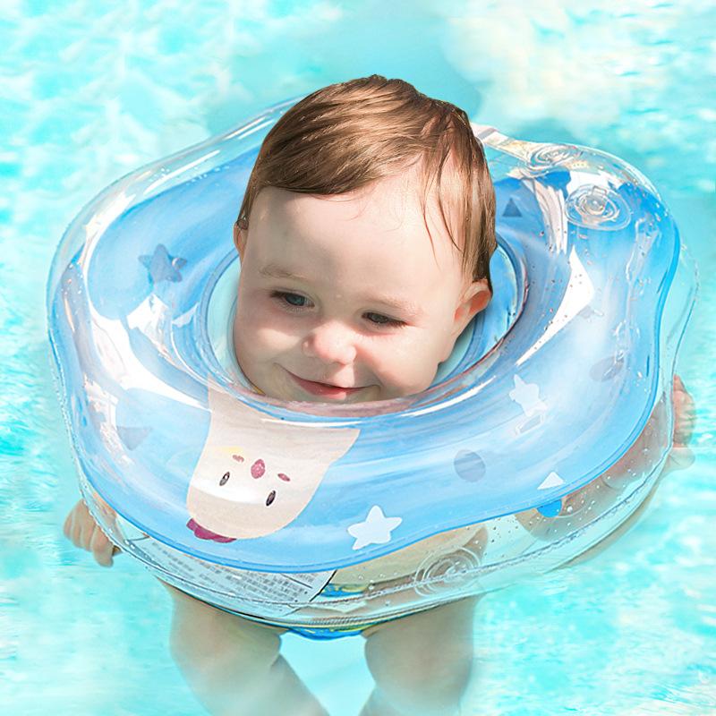

Pool & Accessories Baby Swimming Ring Neck Born 0-12 Months Collar Adjustable Water Fun