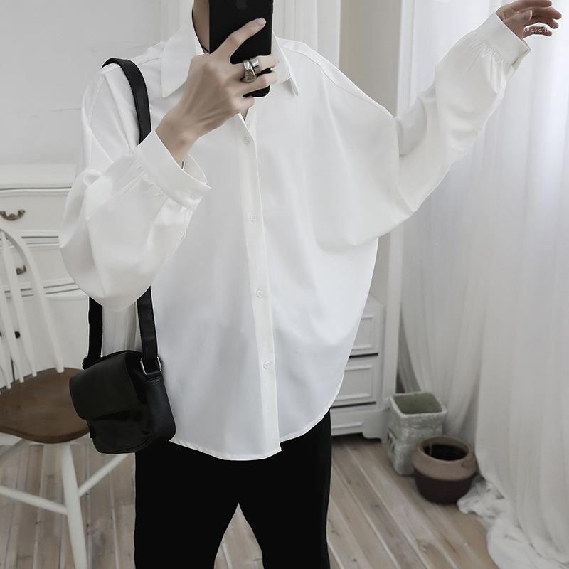 

Men' Casual Shirts Summer Solid Color Shirt Middle Sleeve National Trend Ancient Style Bud Large Size Long Thin Youth, Black