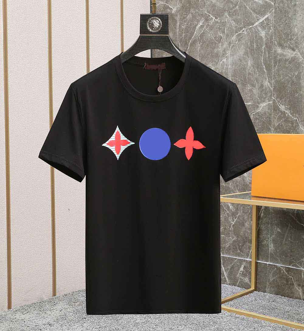 

Designer Tide T Shirts Chest Letter Laminated Print Short Sleeve High Street Loose Oversize Casual T-shirt 100% Pure Cotton Tops for Men and Women QAQ, 17