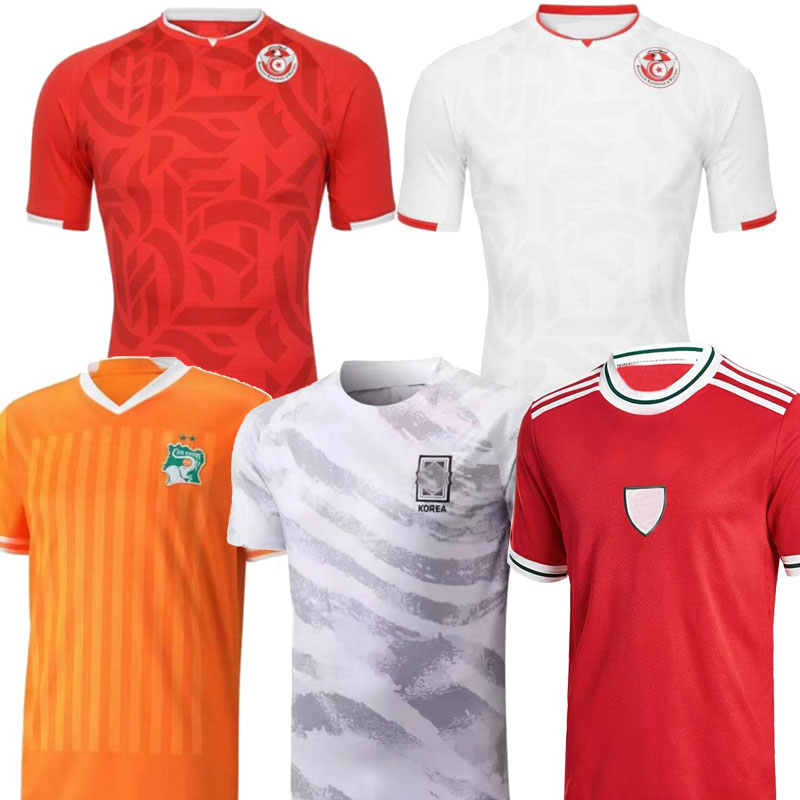 

2021 2022 Tunisia Maillot wales de Foot 21 22 Home Red Soccer Jerseys #7 MSAKNI #10 KHAZRI Shirt away White KHALIFA SASSI MAALOUL Tunisia Football uniform, Adult shirt