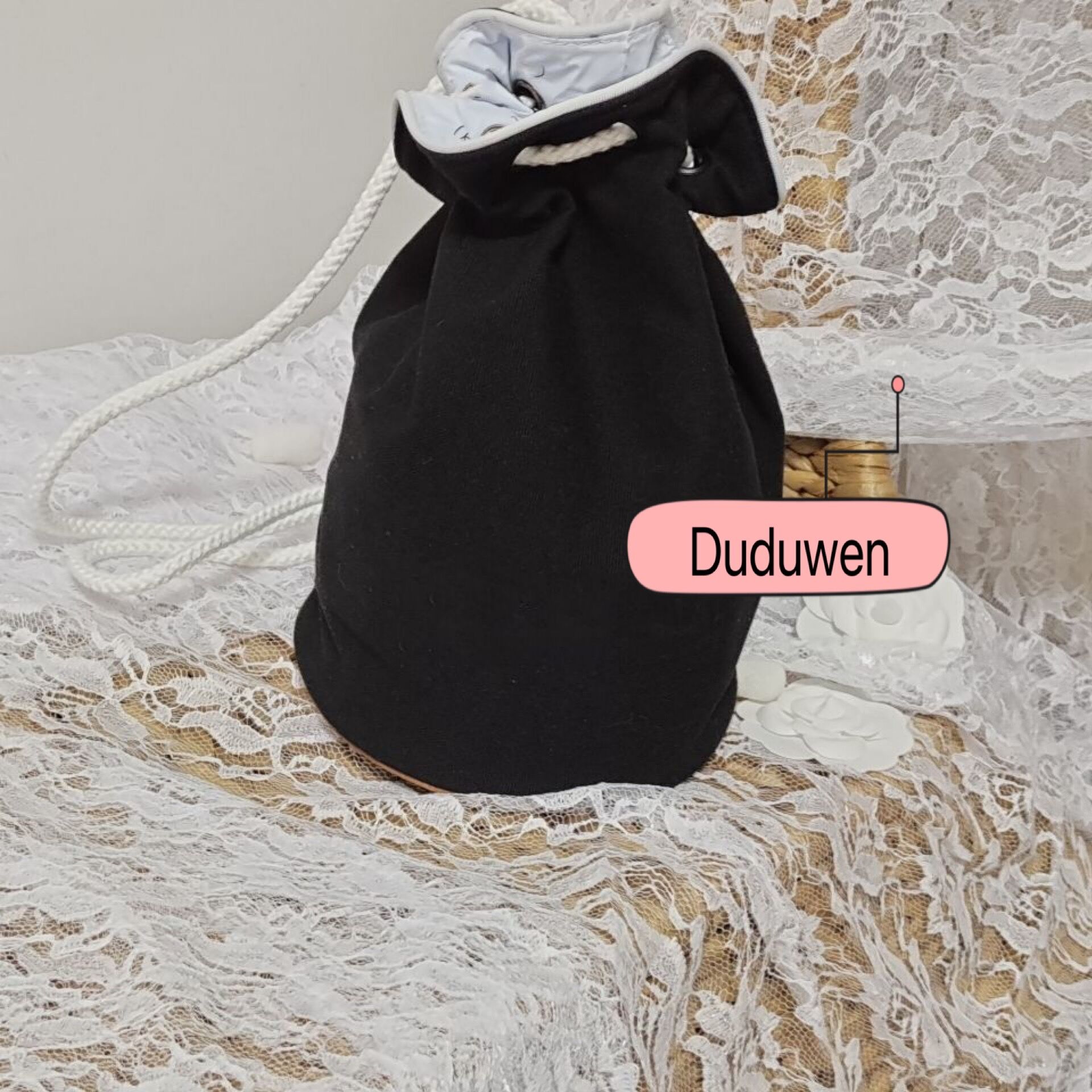 

31X18CM thick canvas storage bag letter printed string backpack fashion orgainzer collection, Customize