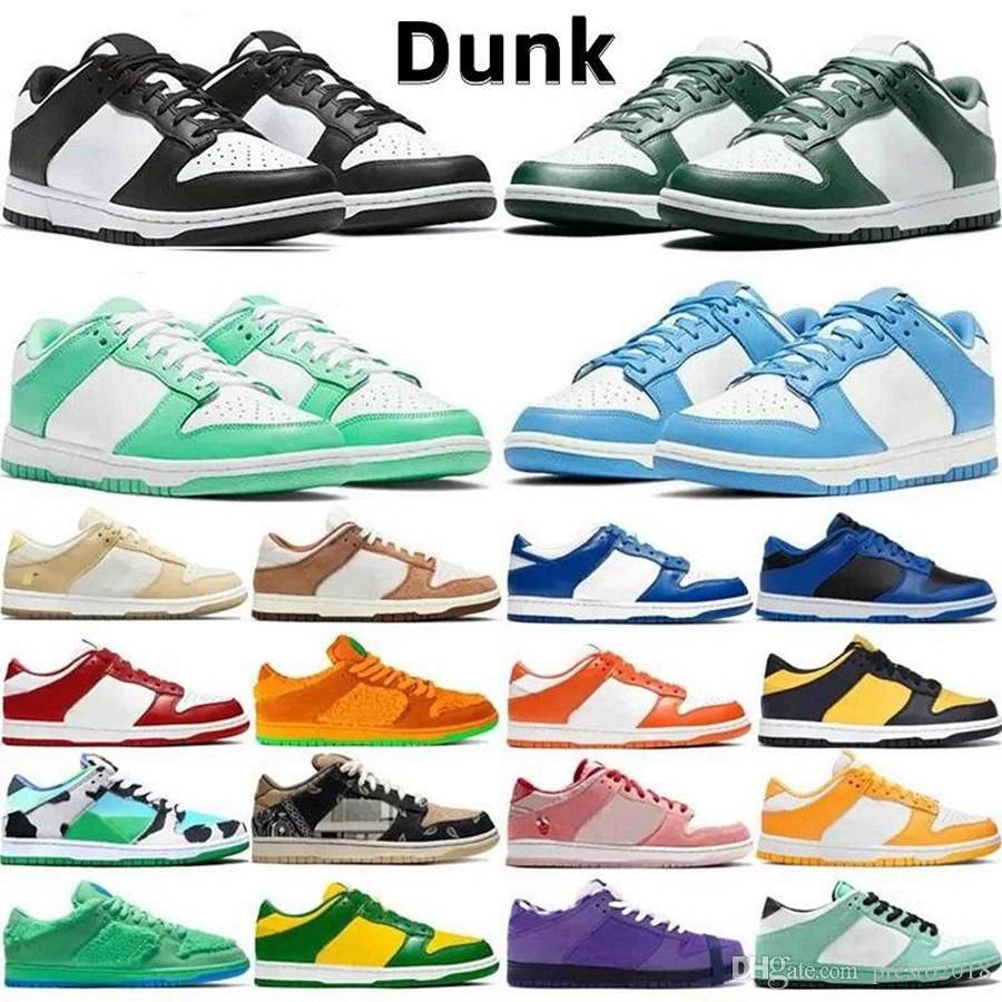 Original Low Casual Shoes Mens Womens Dunks Lows Designer Sneakers Sb Panda Valentine Day Black Dusty Olive Unc Chunky Cactus Jack Trainers 36-45