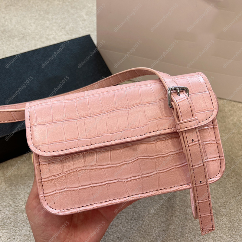 3 Couleurs De Luxe Sac À Bandoulière Noir Designer Sacs Rose En Cuir Bandoulière Blanc Classique Cartable Mini Vintage Femmes Portefeuilles Clams