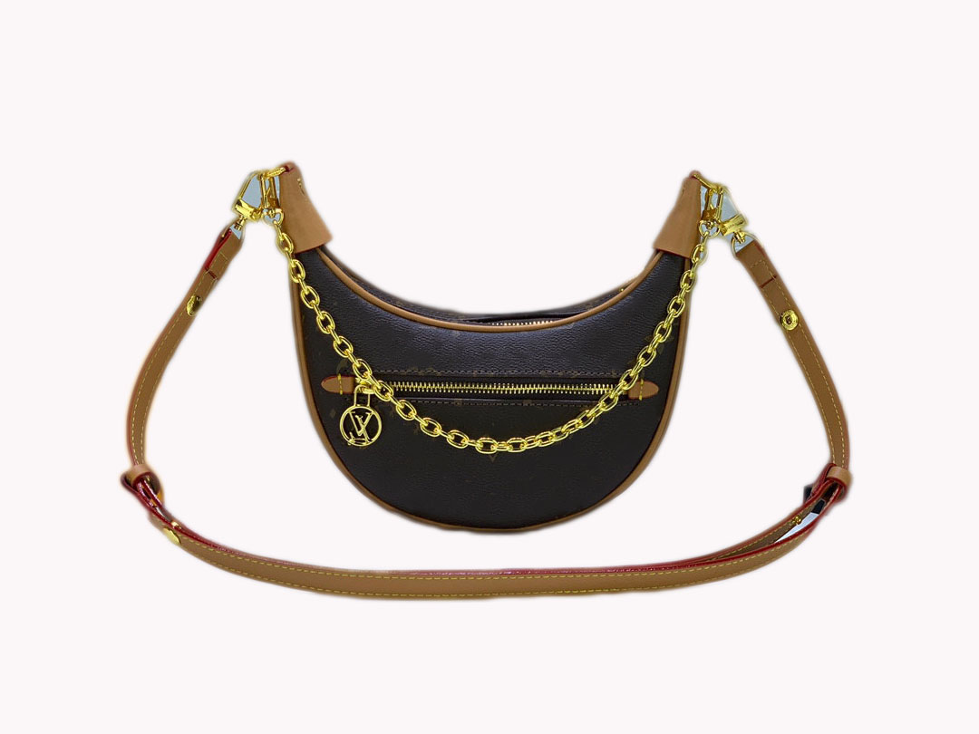 

HH M81098 Loop handbag Croissant bag Monograms half-moon baguette shoulder Bags cross-body Chain 2022 Collection designers Womens Handbags Purses, Add shipping fee