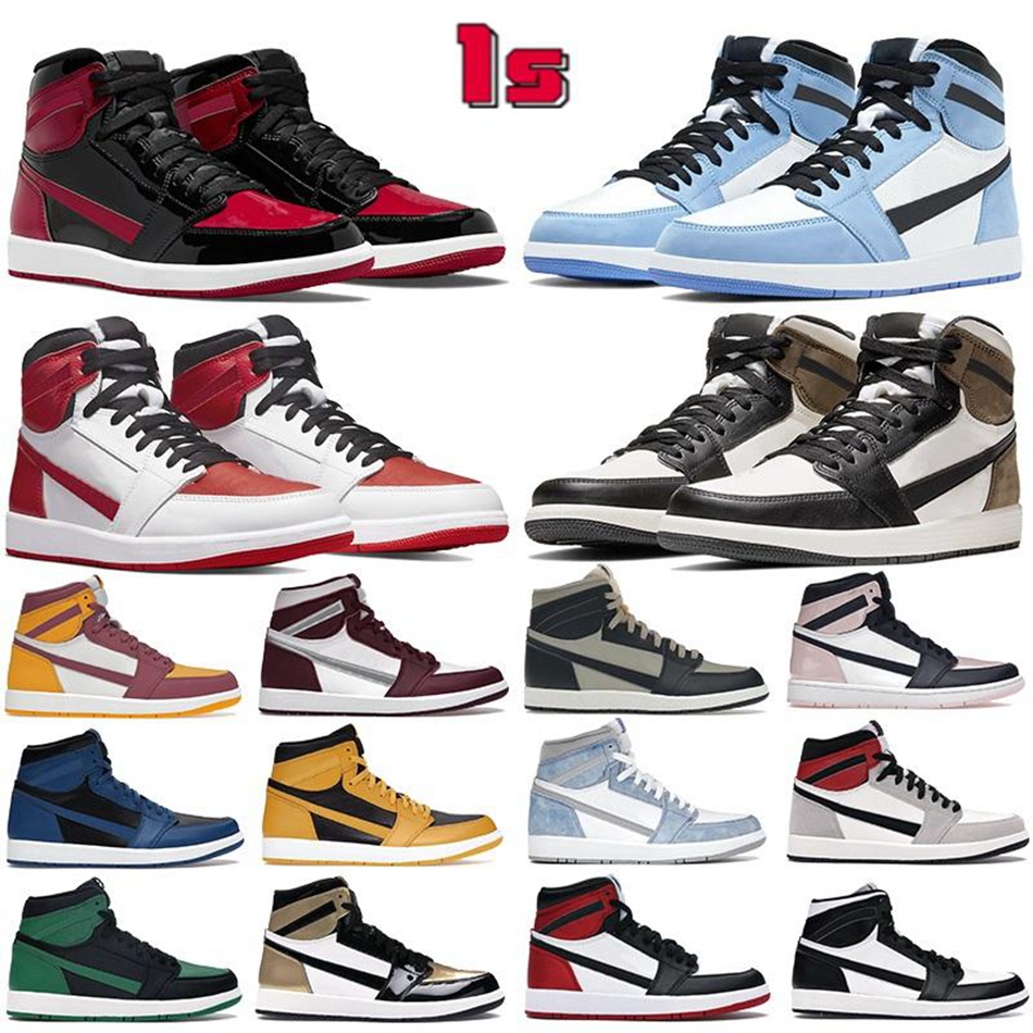 

Jumpman 1 basketball shoes 1s men women Dark Marina Blue Atmosphere Bubble Gum Hand Crafted Bordeaux Bred Pollen mens trainers sports sneakers US5.5-12, 35