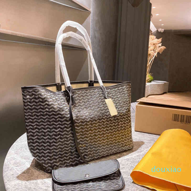

Classic Women's bag goya shopping Bag High quality shoulder tote single-sided leather handbag, White