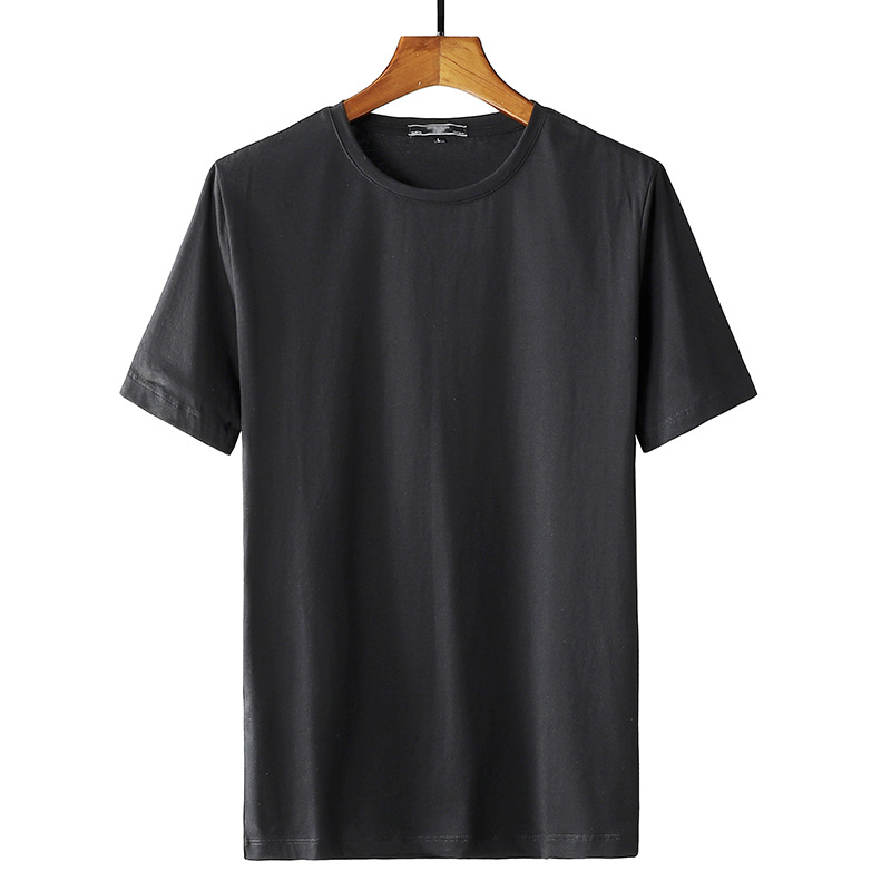 

Fashion Cool T Shirt Men 95% Bamboo Fiber Hip Hop Basic Blank White T-shirt For Mens Fashion Tshirt Summer Top Tee Tops Plain Black