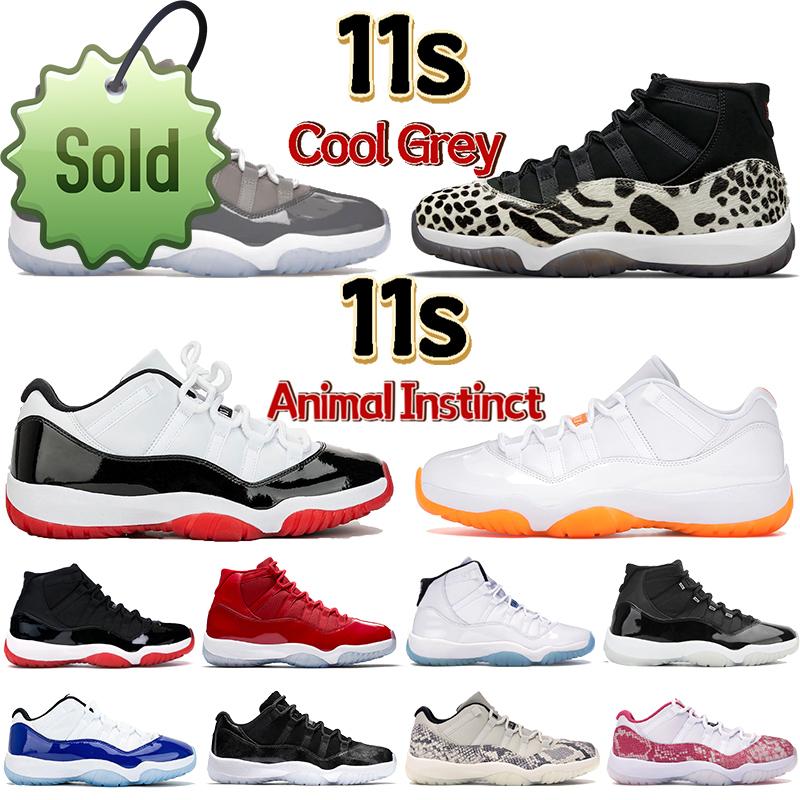

Newset 11 11s Cool Grey Animal Instinct Basketball Shoes Men Women Sneakers 25th Low Unc Legend Blue White Bred Citrus Cap And Gown Mens s, 06 concord 45