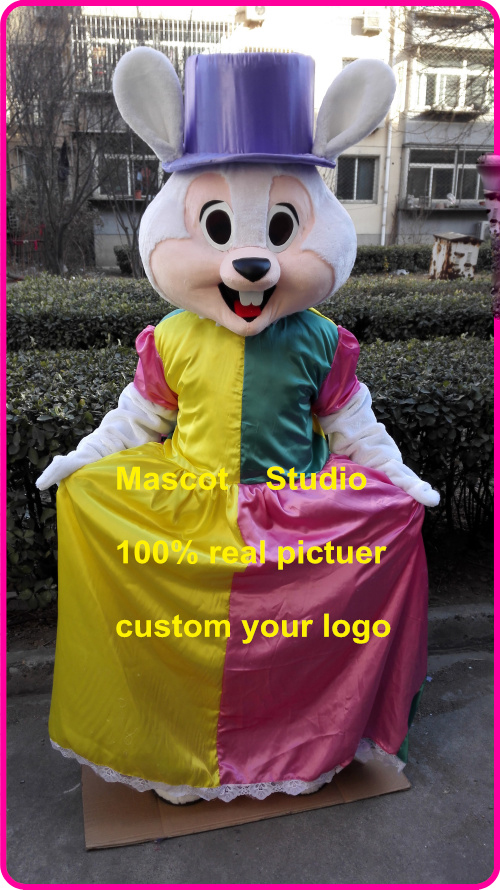 

mrs Easter bunny rabbit mascot costume custom fancy costume anime kit mascotte theme fancy dress carnival costume40979, Yellow