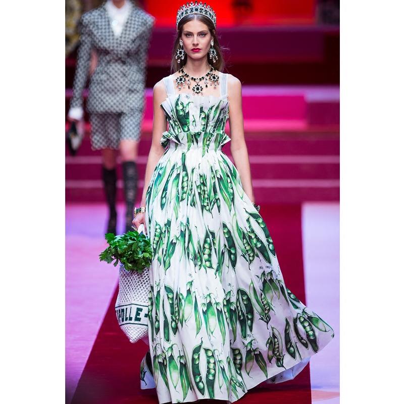 

Casual Dresses See Orange Cute Peasecod Print Summer Dress Women 2022 T Show Spring Green Long SO5151Casual, As pic