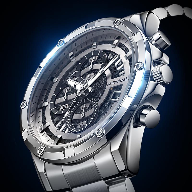 

Wristwatches Mark Fairwhale 2022 Brand Watch Men Charm Fashion Waterproof Trend Luminous Quartz WatchWristwatches, Fw-5430-1