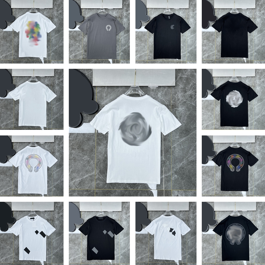 

Summer chromes clothing mens Tshirt top tee womens hearts short sleeve tshirts couples chromeheat T shirts casual printed tees crew neck polos Asian size -XL, I need look other product