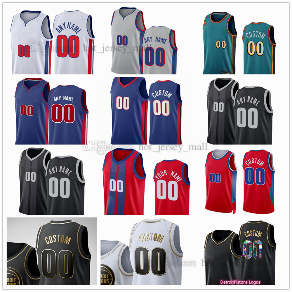

2022-23 Basketball Jerseys Detroit''Pistons''Printed 13 Kelly Olynyk 2 Cade Cunningham 5 Alec Burks Bagley Nerlens 9 Noel 7 Killian Hayes Diallo Knox Stewart