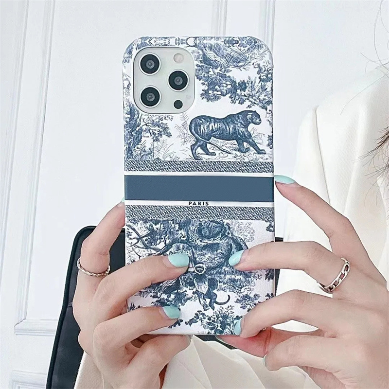 

Fashion Phone Case Luxury Designer Iphone 13/12 Pro Max/xr/xs Max 8Plus Phones Cases Womens Men Classic Brand Animal Print Smartphones Case, D1