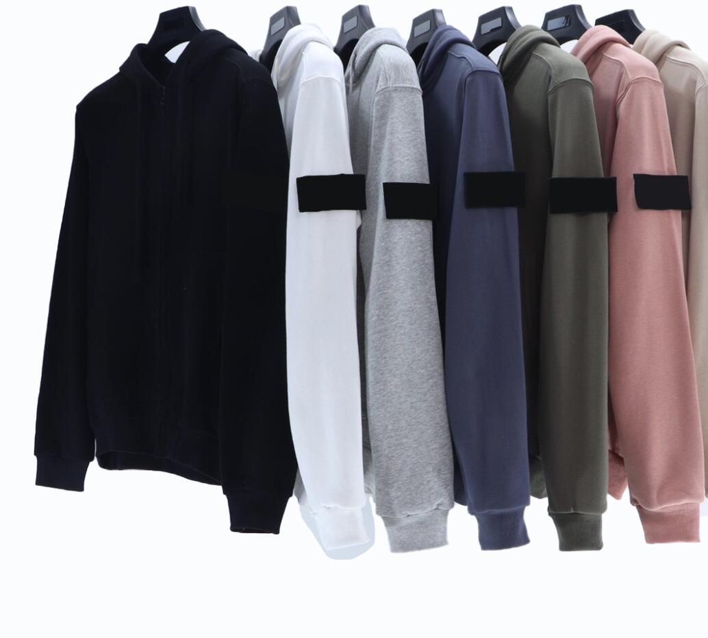 

Hoodies & Sweatshirts designer brand Stone Season Cp Cardigan Seven color Compass armband men women Island collar Company pure color Hoodie high quality Man, Supplement (not shipped separately)