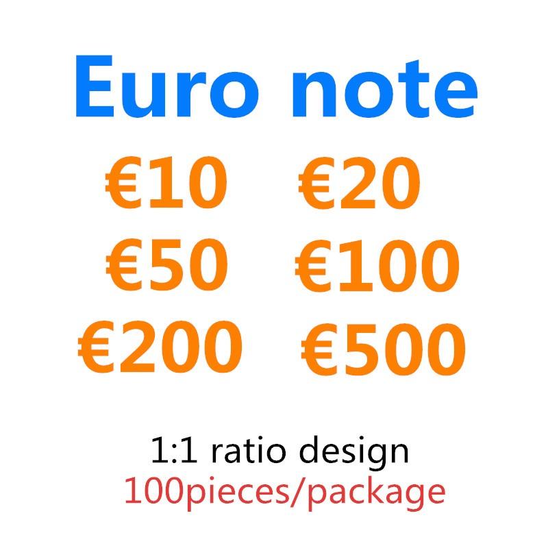 

50 Copy Fake Toy 20 Money Faux Party 10 Gifts Prop 100 03 500 Kids Festive Billet Games Token Euro Collections 200 Oxeje