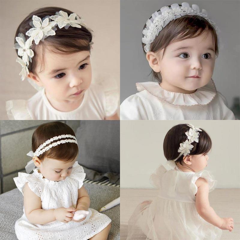 

Hair Accessories Girls Headdress Born Elastic Turban Bands Baby Band Children's Princess Flower Headband Lovely