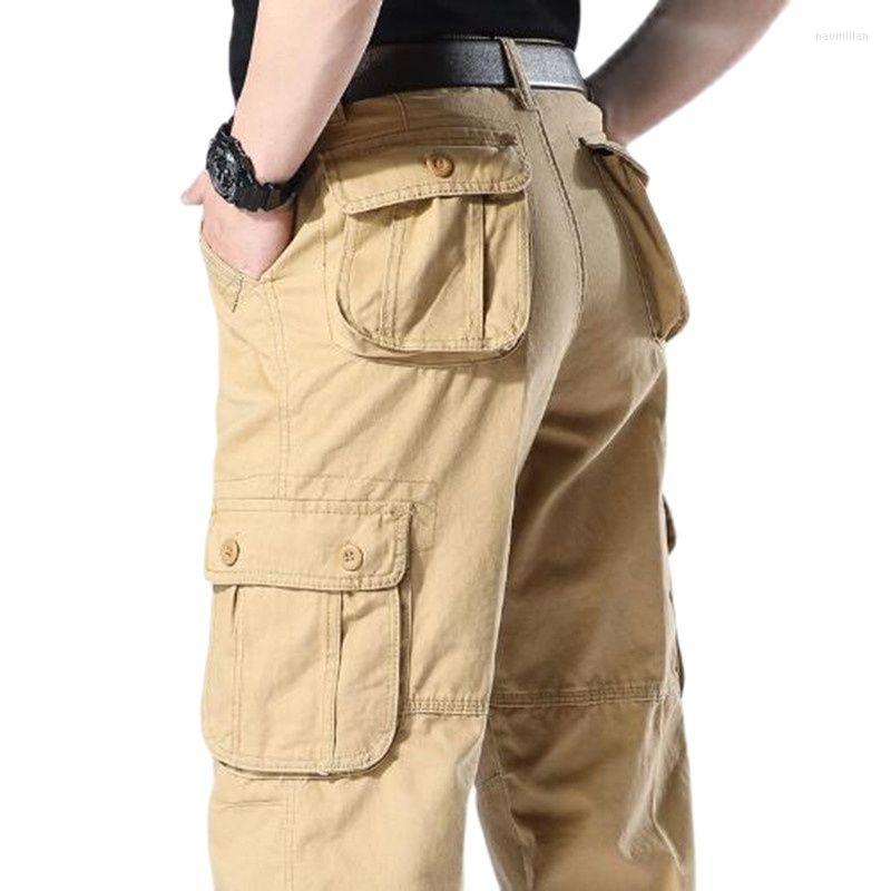 

Men's Pants Men's Cargo Mens Casual Military Tactical Men Outwear Straight Slacks Long TrousersMen's Naom22, Black