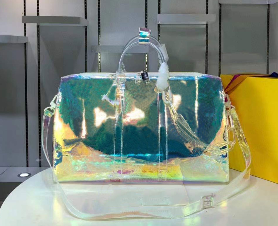 Sac de voyage de créateur 50 cm Impression transparente Luxury Bag de sport extérieur de luxe pour hommes et femmes pour hommes et femmes