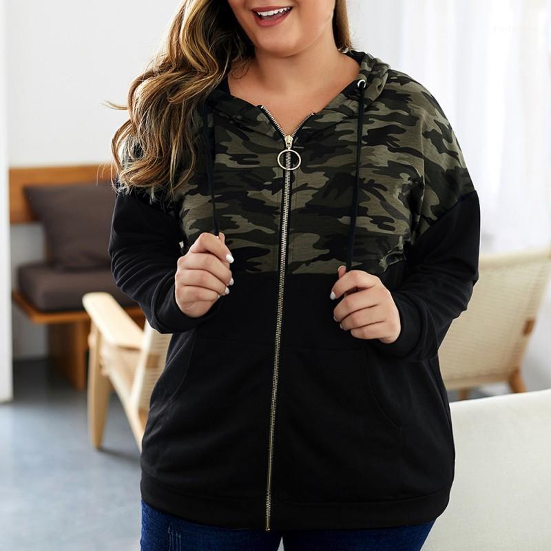 

Women's Jackets Plus Size Coat Autumn Winter Female Zipper Hooded Sweatshirt Ladies Long Sleeve Warm Outerwear Jacket