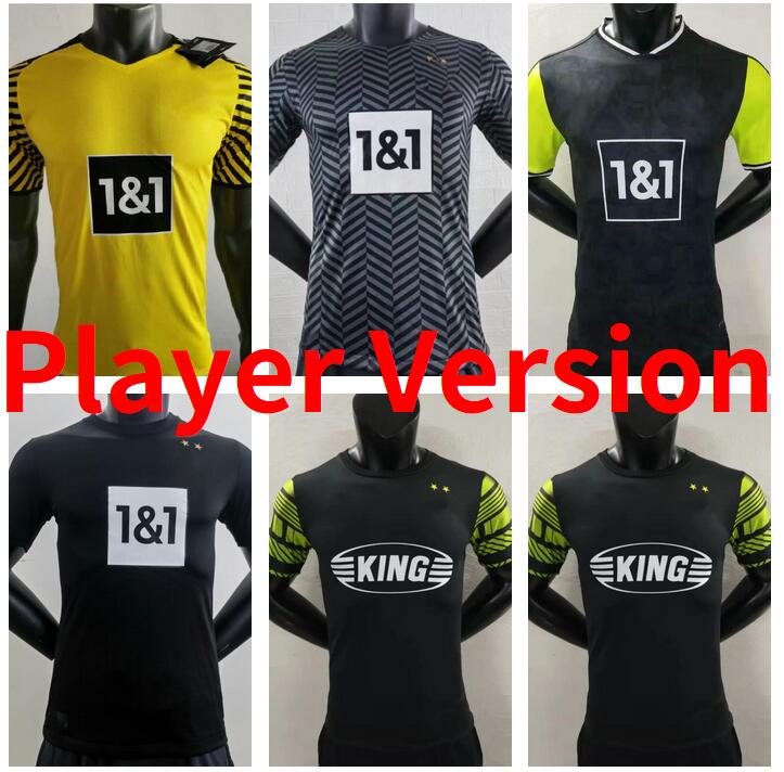 

player version dortmund soccer jersey 21 22 23 fourth 4th 2021 2022 2023 football shirt 1990s HAALAND REUS NEONGELB SANCHO REYNA HUMMELS men kit maillot de foot