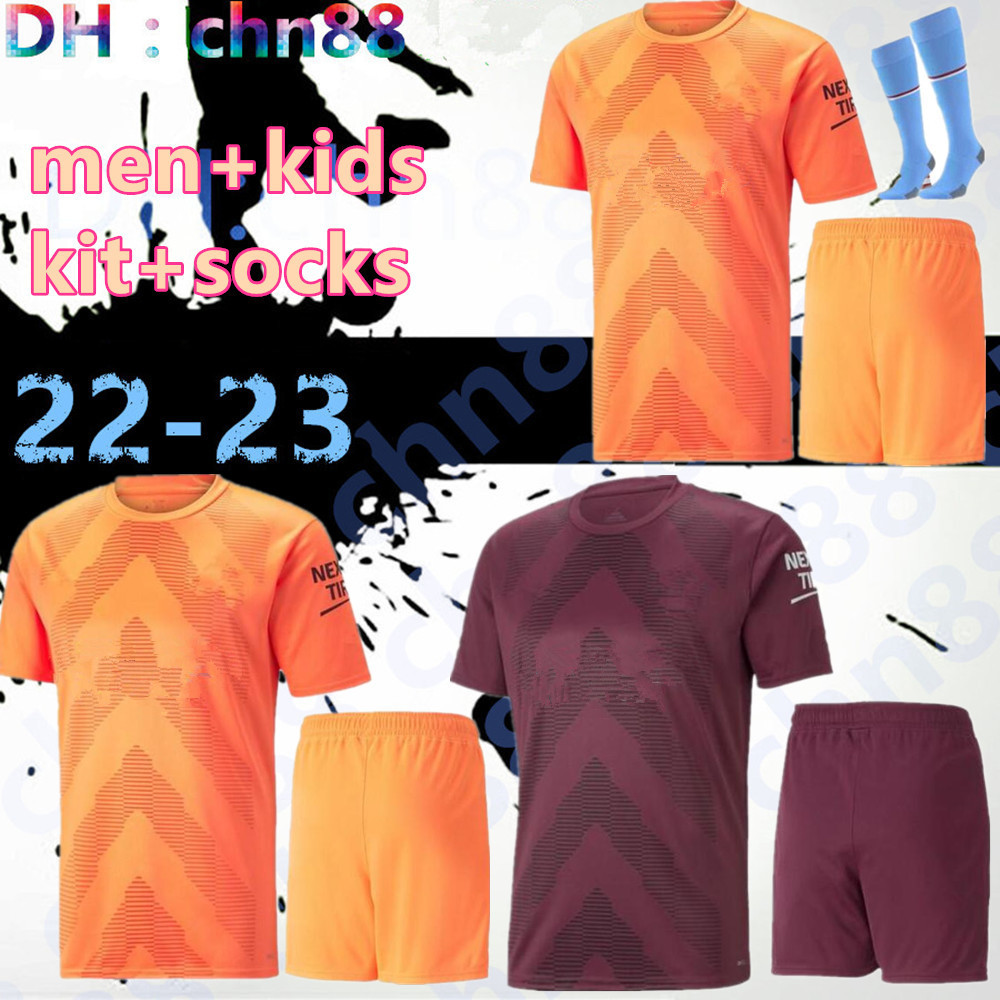 

22 23 HAALAND GREALISH soccer jersey G. JESUS STERLING FERRAN DE BRUYNE FODEN MANS CITIES 2022 2023 MAHREZ football shirt men kids socks EDERSON M. goalkeeper, 22-23 goalkeeper