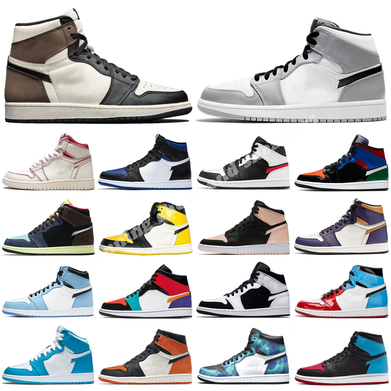 

2023 new Jumpmen 1 Basketball Shoes Athletics Shoe For Women mens Sports Torch Hare Game Royal Pine Green Court, Color 28