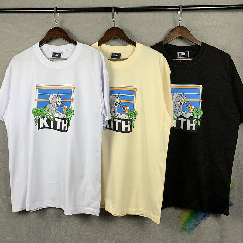 

ss Kith T shirt Tee Men Women High Quality Animated Cartoon KITH T Shirt Oversize Tops 220616